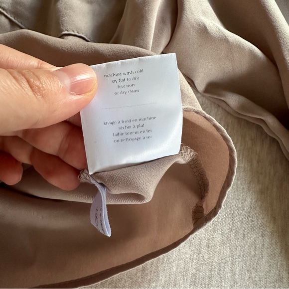 OAK & FORT Cropped Tie-Front Collared Blouse - Picture 5 of 10